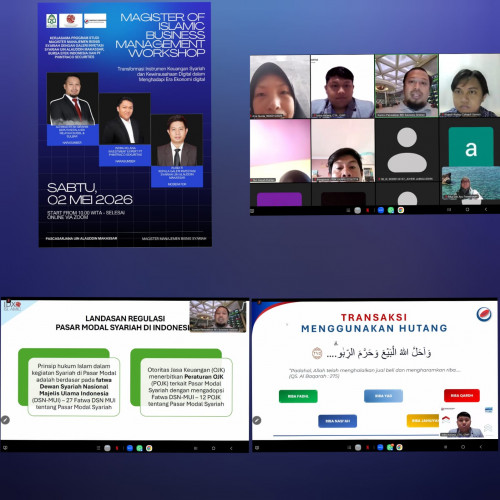 Workshop Program Studi Magister Manajemen Bisnis Syariah Kerjasama dengan Bursa Efek Indonesia dan PT Phintraco Securities
